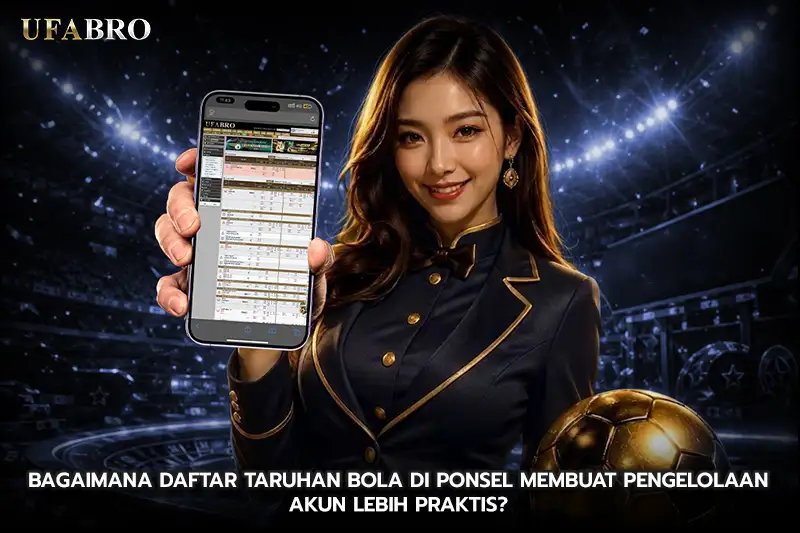 Bagaimana Daftar Taruhan Bola di Ponsel Membuat Pengelolaan Akun Lebih Praktis?